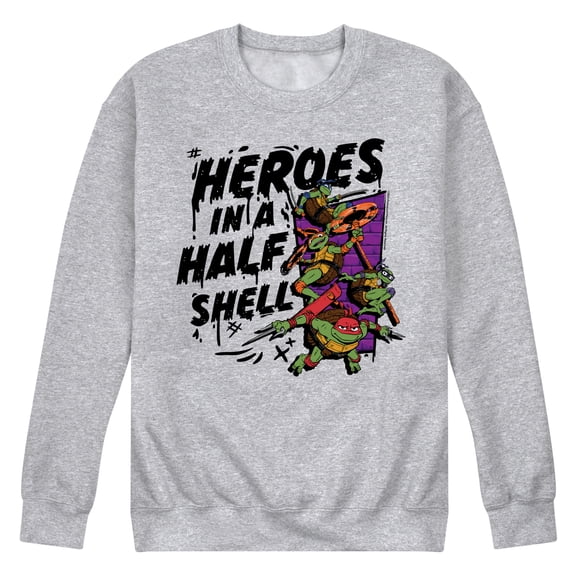 Teenage Mutant Ninja Turtles Mutant Mayhem - Heroes In A Half Shell - Men's Crew Neck Fleece Pullover