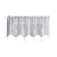 thumbnail image 2 of Precios Bajos, Cortinas de encaje con cenefa blanca transparente, adecuadas para cocina, sala de estar, baño, cafetería, estilo bohemio, casas de campo, cortinas con borlas Akmoler, 2 of 7