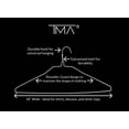 thumbnail image 2 of TMA Metal Wire Clothing Hangers in Bulk, 100 Pack, White, 2 of 4