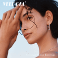 thumbnail image 2 of VEEDOFA Silver Hoop Earrings for Women,S925 Silver Plated Lightweight 20/30/40mm Hoops ﻿, 2 of 7