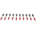 thumbnail image 4 of Ikon Motorsports Compatible with Universal Spoiler V Style Generator Adhesive Shark Fin EVO Style 10Pcs Carbon PP, 4 of 7