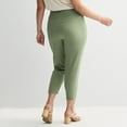 thumbnail image 2 of Plus Size Nine West Pull On Straight Leg Ankle Pants Color: Maddie Plum Size: 1X, 2 of 4