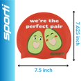thumbnail image 3 of Sporti Holy Guacamole Limited Edition Silicone Swim Cap, Anti-Slip, Latex-Free, Easy On, 3 of 5