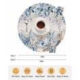 thumbnail image 6 of 15 Inch Round Placemats Set of 4, Blue Eucalyptus Coastal Non Slip Heat Insulation PP Table Mats, Beach Starfish Shell Nautical Vintage Washable Place Mats for Kitchen Dining Party Table Decor, 6 of 7