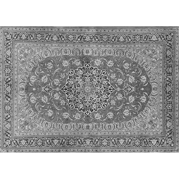Ahgly Company Indoor Rectangle Persian Gray Traditional Area Rugs, 4' x 6'
