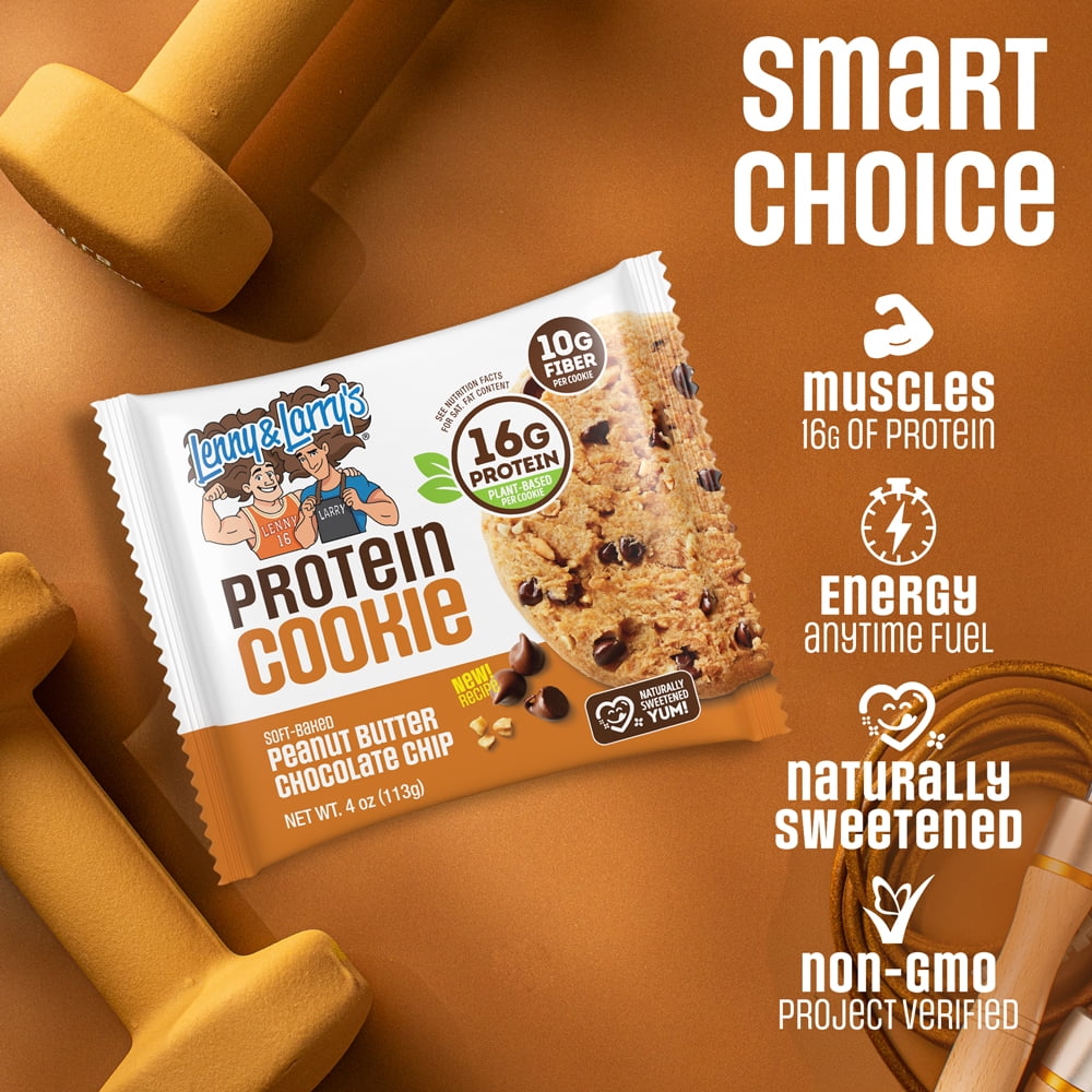 Lenny & Larry's Protein Cookie, Peanut Butter Chocolate Chip, 4 oz, 12 Ct