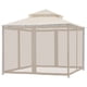 thumbnail image 1 of Compensación para Patio Mosquitera para toldo de patio, malla para sombrilla para porche, patio y espacios de vida al aire libre, paredes de pantalla de patio de 4 paneles con cremallera, 1 of 8