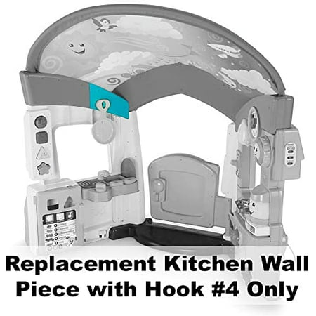 Replacement Parts for Fisher-Price Laugh & Learn Smart Learning Home - FJP89 ~ Replacement Kitchen Wall Piece ~ Top Inner Rear with Hook #4