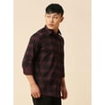 thumbnail image 4 of TryBuy Blissful Checked Men's Shirts, Full Sleeves Button-Up Casual Shirt for Men, Sizes XL, 4 of 7