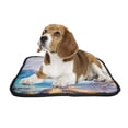 thumbnail image 2 of PKQWTM Morning on sea wave Oil painting Pet Dog Cat Bed Pee Pads Mat Cushion Potty Dogs Blankets Crate Bed Kennel 28x36 inch, 2 of 3