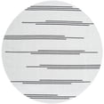 thumbnail image 2 of Unique Loom Outdoor Modern Collection Area Rug - Miranda (7' 10" Round White and Black), 2 of 6