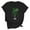 Black, variant on Funny Lucky St Patrick's Day Shirt for Women Irish Shamrock Paddy's Day T-Shirt Casual Crewneck Short Sleeve Tees