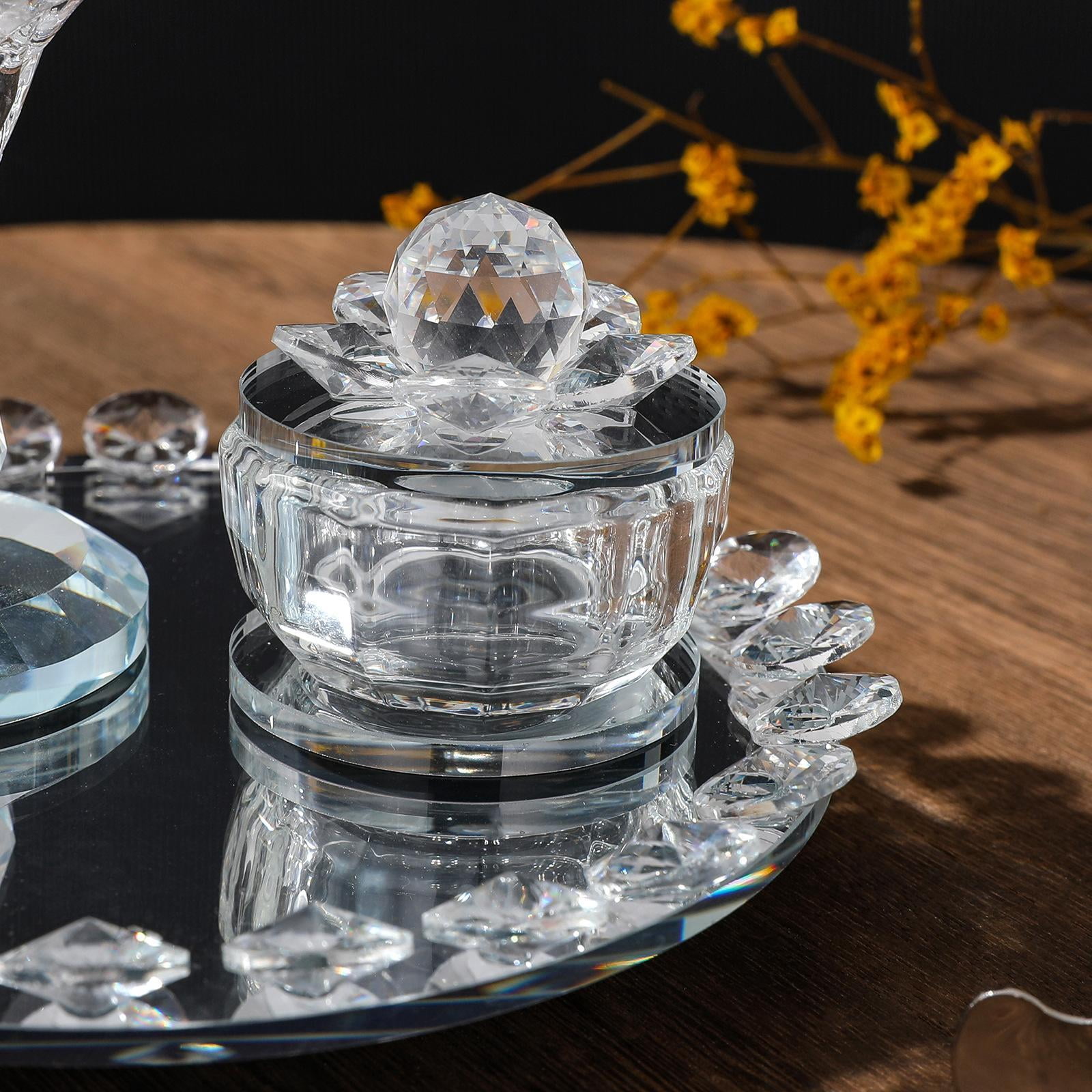 WLPZXP Glass Incense Burner Set Arabian Incense Burner Holder for Home Bedroom Yoga