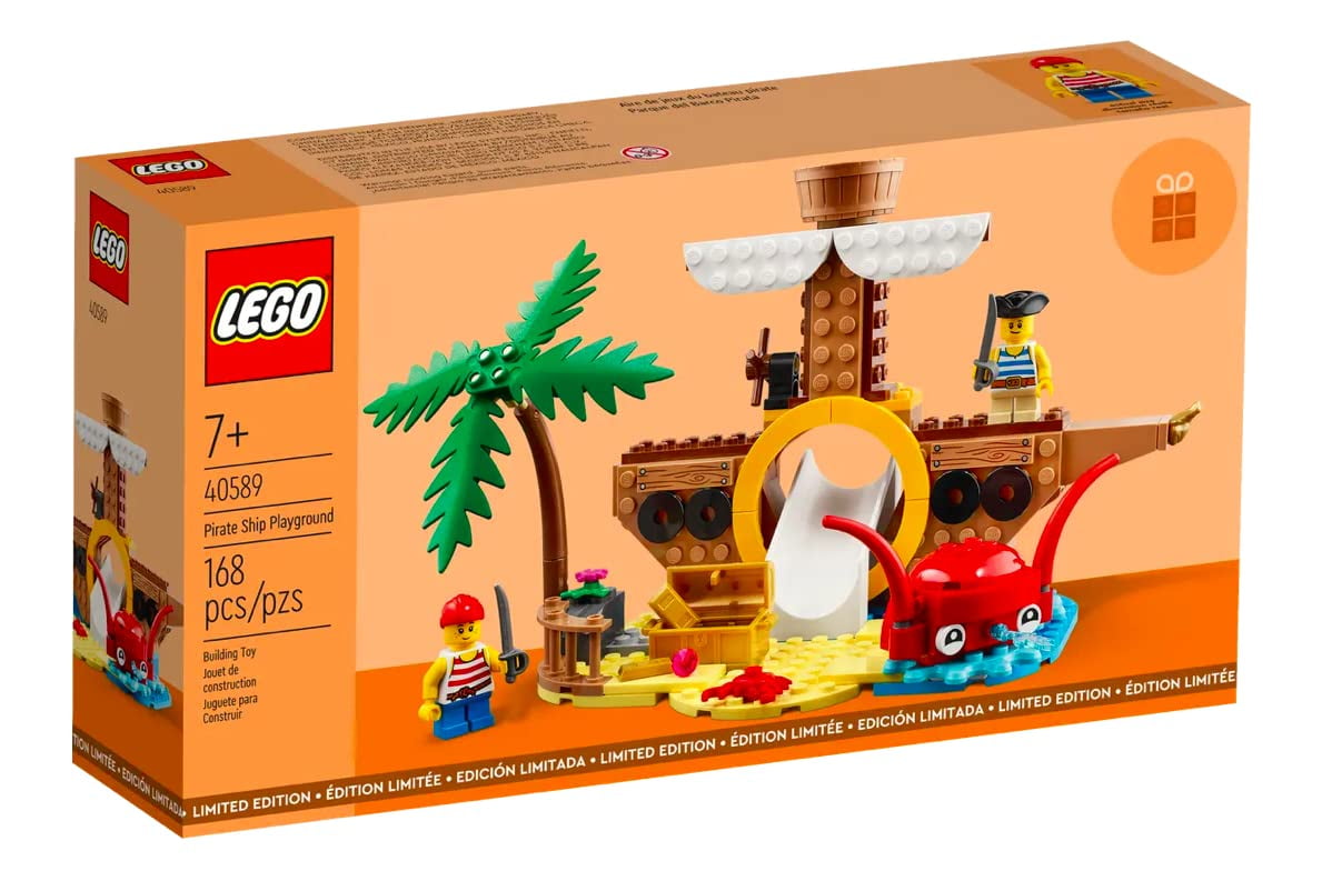 LEGO Pirate Ship Playground 168 Piece Building Set 40589