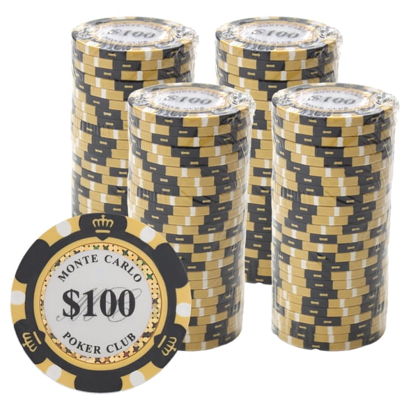 Fichas de póker Gamers Lounge Monte Carlo de 14 g, pack de 100