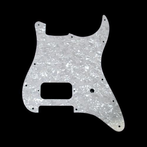 4-Ply White Pearl 11-Hole Mount, 1 HB Stratocaster Pickguard