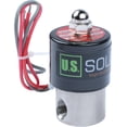 thumbnail image 1 of 1/4inches Stainless Steel Electric Solenoid Valve 24VAC N.C. VITON Water Air Fuel, 1 of 5