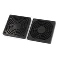 thumbnail image 1 of Cooling Fan Black Plastic Dustproof Dust Filter Mesh Guard Grill Cover Protector 80mm x 80mm 2Pcs, 1 of 1