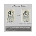 thumbnail image 2 of WFSposter Cute Penguin Baby Wall Décor for Toddler Baby Boys Girls Room Retro Penguin with Garland Wall Art Funny Animals Artwork Rustic Nursery Decor Bathroom Kitchen Decoration Kids Gifts 12x16inch, 2 of 7