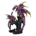 thumbnail image 4 of Ebros 10.5" Height Gift Metallic Purple Mother Dragon Garden Statues, 4 of 9