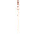 thumbnail image 2 of ANGARA Natural Diamond Fleur De Lis Key Pendant in 14K Rose Gold for Women (Size-2mm| Color-K| Clarity-I3) | April Birthstone, Birthday, Anniversary, Jewelry Gift for Women | Natural Diamond Necklace, 2 of 7