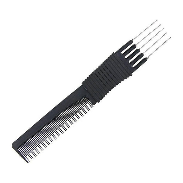 Professional Hair Comb for Salon Use Made of ABS Black Color Great for Styling 5 Needle Design Works on All Hair Types