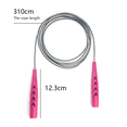 thumbnail image 2 of Fitness Skipping Rope With Ergonomic Grip Handle For Exercise Workout Cardio Fitness, Adult，Kids - pink, 2 of 5