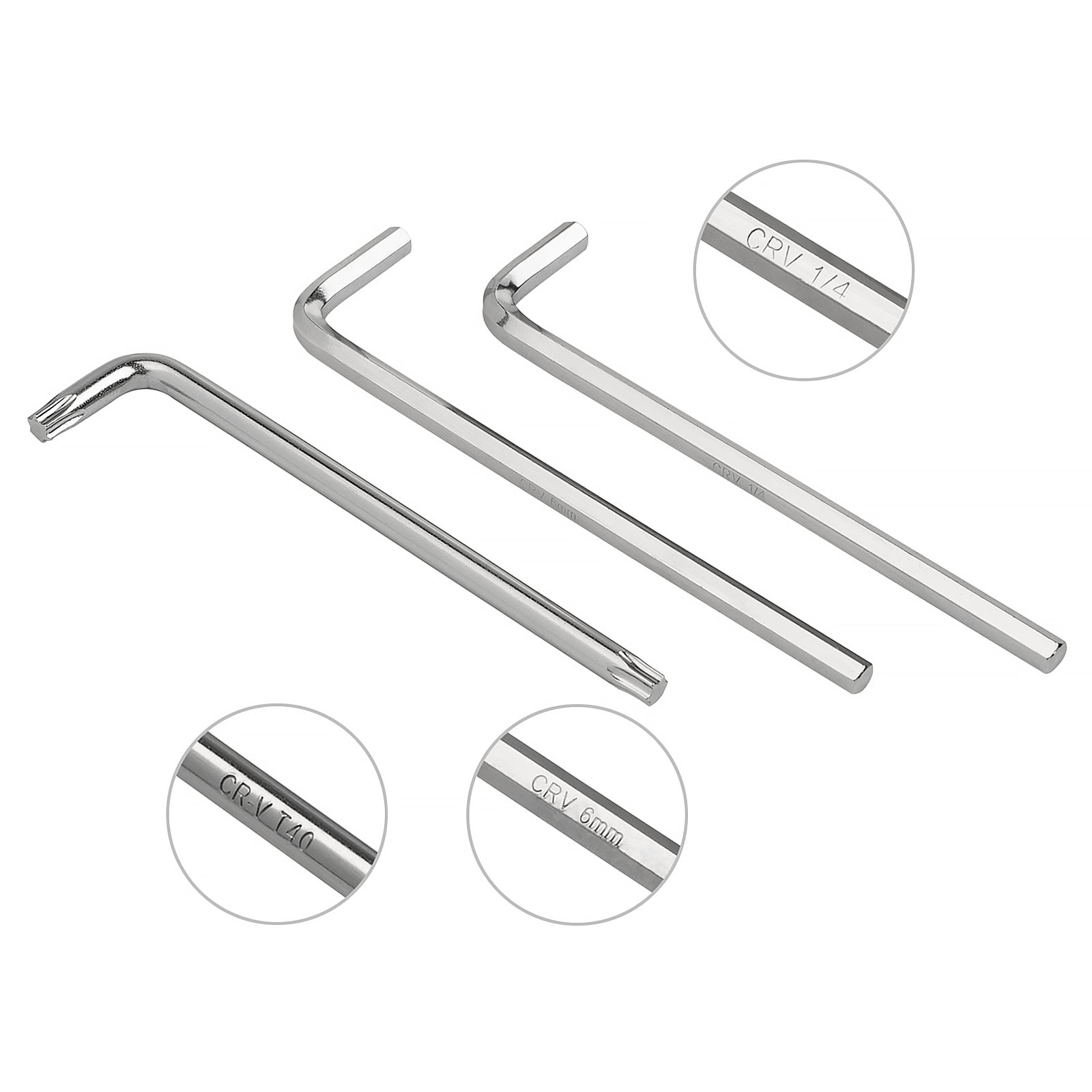 Mount 30PCS Long Arm Hex Key Allen Wrench Set, Metric/SAE/Torx