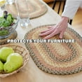 thumbnail image 4 of Homespice - Russett Long Table Runner, a Durable and Thick Table Runner to Use as Side Table Runners on Dining Table - Crafted from Premium Jute - Multicolor Hand Braided Runner, 11x36 Inches, 4 of 8