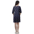 thumbnail image 6 of Moomaya Party Dress For Women Scoop Neck Moss Georgette 3/4 Sleeve Tunic Dress, 6 of 6