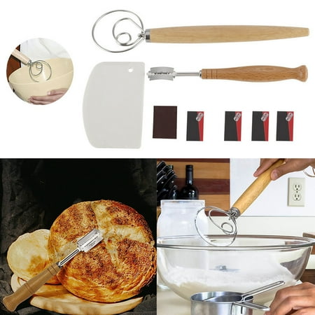 

Baking Dough Whisk with Bread Cutter Set Arc Blending Wire Mixer Baking Tools