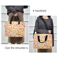 thumbnail image 6 of FORMRS 16" Laptop Bag Carrying Sleeve Case with Handle Travel Shoulder Briefcase, Light Pink Stars, 6 of 8