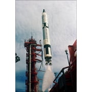 24"x36" Gallery Poster, Titan II rocket launch vehicle launching Gemini 11