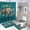 style-181, variant on Cute Cartoon Sloth Sleeping on Branch 4 Piece Bathroom Shower Curtain Sets with Non-Slip Rugs Toilet Lid Cover And Bath Mat Cute Animal Sloth Durable And Waterproof for Bathtub Decor
