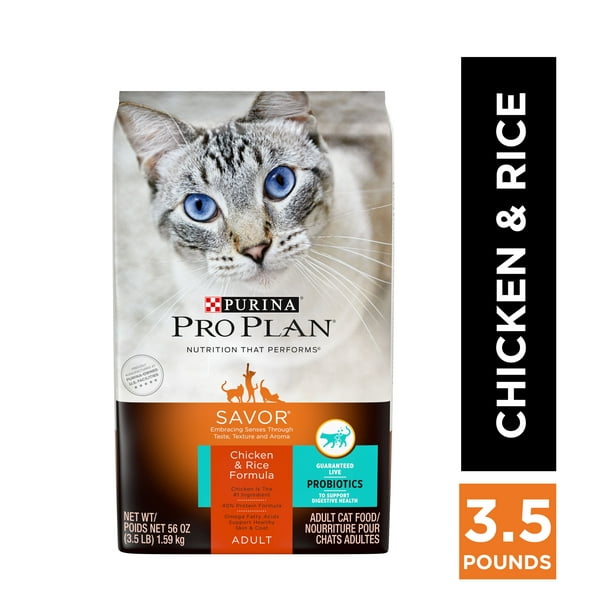 Purina Pro Plan Savor High Protein Probiotics Dry Cat Food Chicken