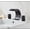 Black, variant on Basin Faucet Bathroom Widespread Three Holes 8 Inch Brass Water Mixer Tap Gold Black Basin Waterfall Sink Mixer Crane