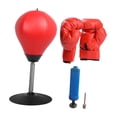 thumbnail image 2 of Reacción de boxeo Equipo de bola Bolsillo de boxeo para entrenamiento de gimnasio en casa Adultos Rojo, 2 of 7
