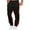 Black, variant on HOWPAY Men's Sweatpants Stretch Pants Elastic Waist Wide Leg Joggers Pants with Pockets Plus Size Color Block Baggy Athletic Pants Black L