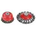 thumbnail image 4 of M14 Thread  Wire Wheel Cup Brush, Two Kinds Of Shape Wire Wheel Brush, For Paint And Rust Removal Weld Cleaning, 4 of 8