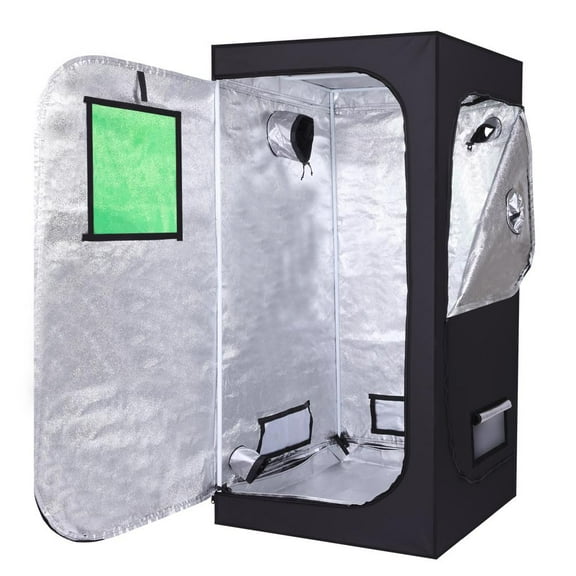 Winado 36" x 72" Mylar Hydroponic Grow Tent with Obeservation Window for Indoor Plant Growing