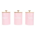 thumbnail image 2 of 3pcs Kitchen Canisters Set, Iron Food Storage Containers with Airtight Lids, Sugar Coffee Tea Canister Jars Sets for Kitchen Dining Counter, 2 of 7