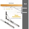 thumbnail image 4 of Soportes Plegables de Pared de Acero Inoxidable CHAO 400 mm Soporte de Consola Plegable, 4 of 5