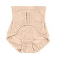 thumbnail image 7 of Daqian Plus Size Shaping Panties Women Wrap Waist Belt Slimming Body Shaper Plus Size Waist Trainer Shapeware Shaping Shorts Seamless Beige 10(XL), 7 of 7
