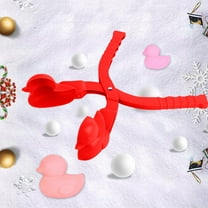 Snowball Maker Clip, Duck Snow Sand Tool For Winter Outdoor Play, Easy Grip Wear-Resistant Snowball Shaper For Snowball Fights, Snow Decor, Sand Play Red