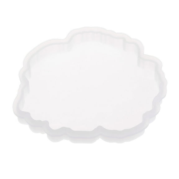 REGALWOVEN Coaster Mold for Epoxy Resin Silicone Geode Casting Mold for Cup Mat, Home Decoration 4.33" 1Pc