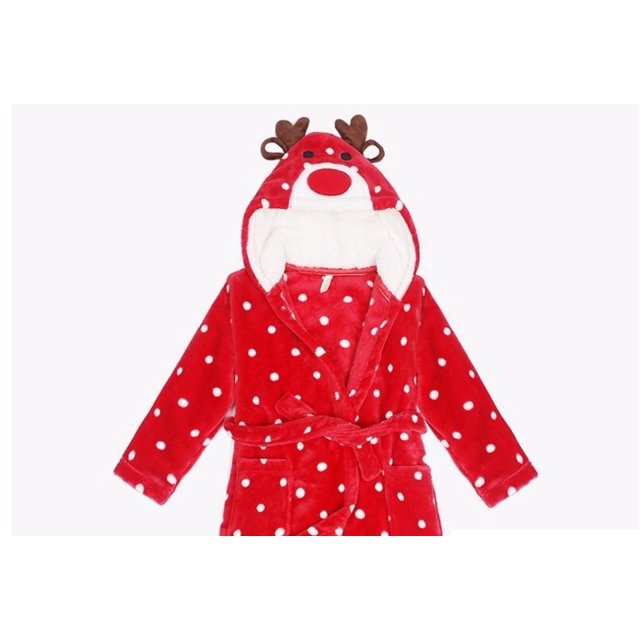 Albornoz con capucha para niños, de franela Pijamas, batas de dibujos animados de animales, manta para dormir, ropa de casa para bebés, ropa de dormir para niños y niñas, Invierno