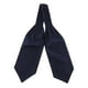 thumbnail image 1 of Corbata de satén con lunares para hombre, tejido jacquard, formal, estilo Ascot - Azul, como, 1 of 6