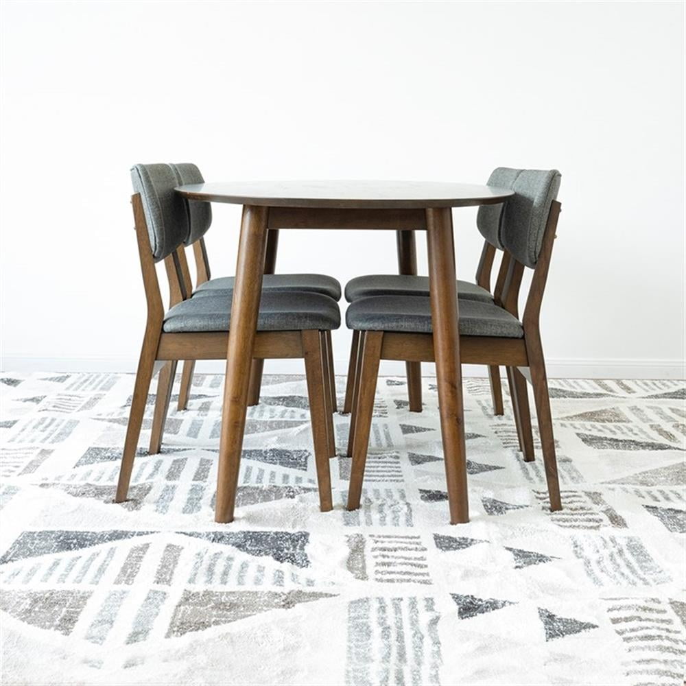 Kenza Modern Solid Wood Walnut Dining Room Kitchen Table and