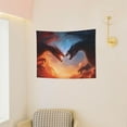 thumbnail image 3 of Easygdp Red And Blue Fire Cloud Dragon Tapestrys Boutique Decor Wall Hanging for Living Room Bedroom Office Decor 29x37in, 3 of 8