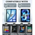 thumbnail image 2 of SUPNICE Case for iPad Air 11 inch M2 2024 Air 6th /10.9 Air 5th 2022/Air 4th 2020, Protective Cover with Kickstand Case for iPad Air 6 5 4 Generation, Black, 2 of 8